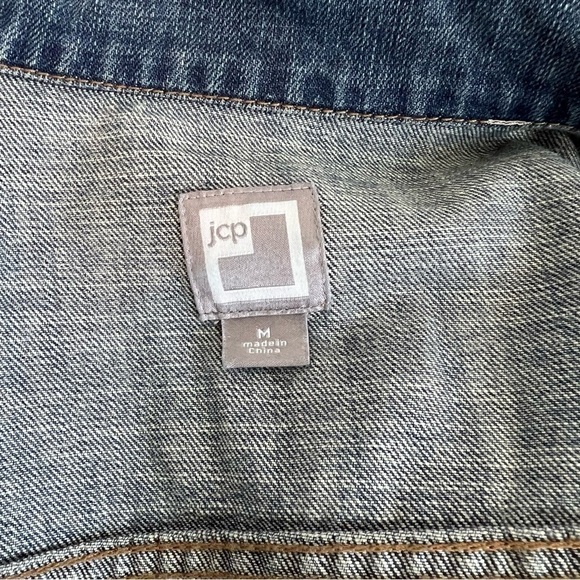 JCP Denim Jacket Medium - Picture 4 of 6